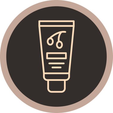 trend biçimi izole edilmiş arkaplanda krem simgesi