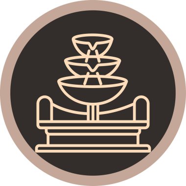 Bir kase suyun vektör çizimi