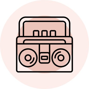 radyo simgesi vektör illüstrasyonu