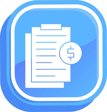 Belge. Web simgesi basit illüstrasyon