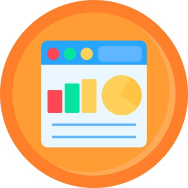 düz biçimli analitik grafik grafik simgesi