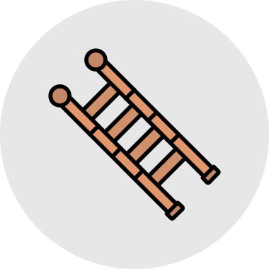 Ahşap bank simgesinin vektör illüstrasyonu