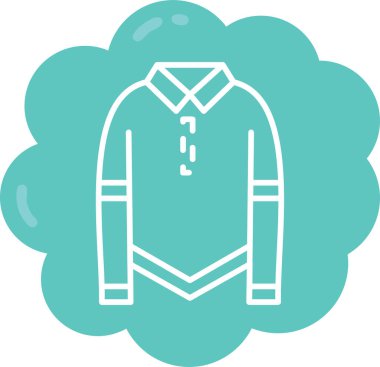 Gömlek. Web simgesi basit illüstrasyon