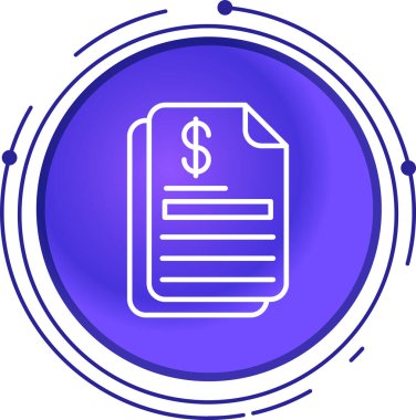 Dolar. Web simgesi basit illüstrasyon