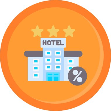 Otel simgesi vektör illüstrasyonu
