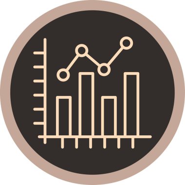 Bar çizelgesi. Web simgesi basit illüstrasyon