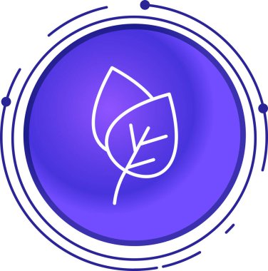 Çizgi Yaprak simgesi beyaz arkaplanda izole edildi. İşaret bırakıyor. Taze doğal ürün sembolü. Renkli taslak konsepti. Vektör İllüstrasyonu.