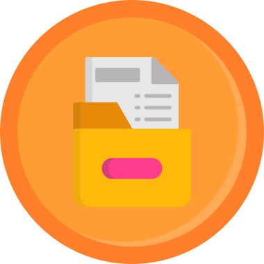 belge dosya dizin simgesi düz biçimli