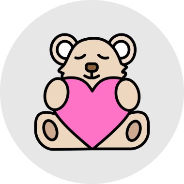 Kalp vektör illüstrasyon tasarımı ile kalp aşkı taşıyın