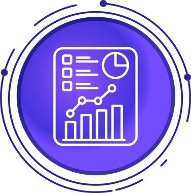 Bir rapor simgesinin vektör illüstrasyonu