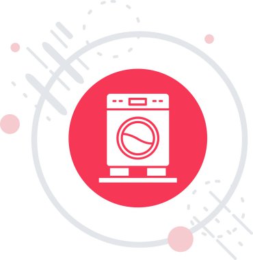 Fırın simgesi beyaz arkaplanda izole edildi. Fırın tabelası. Renkli taslak konsepti. Vektör