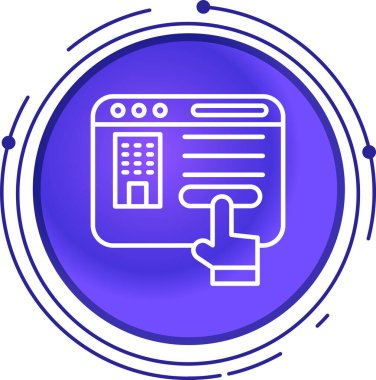 seo modern simgesinin vektör illüstrasyonu