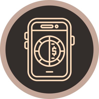 Telefon vektör simgesi modern basit vektör illüstrasyonu