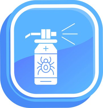 Dezenfektan sprey şişesi simgesi - taslak biçiminde