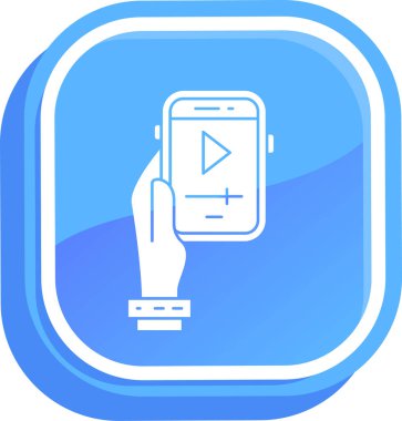 el izle simgesi, vektör çizim