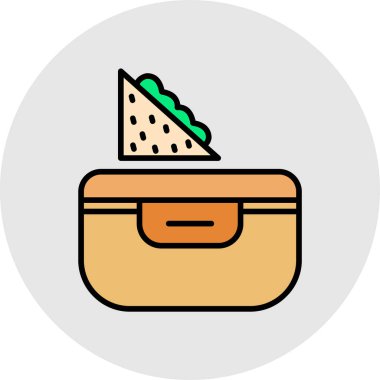 Gıda simgesinin vektör illüstrasyonu