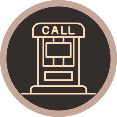 Vektör telefon simgesi illüstrasyonu