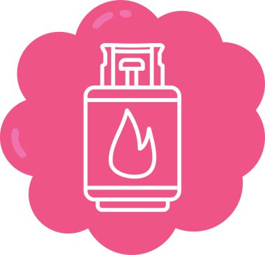 Yanan bir mumun vektör illüstrasyonu