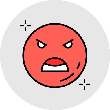 emoji. Web simgesi basit illüstrasyon