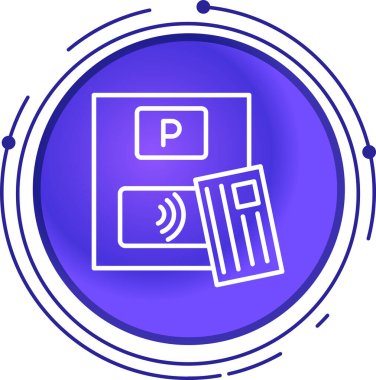 Dosya biçim simgesinin vektör illüstrasyonu