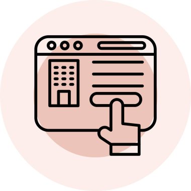 seo modern simgesinin vektör illüstrasyonu