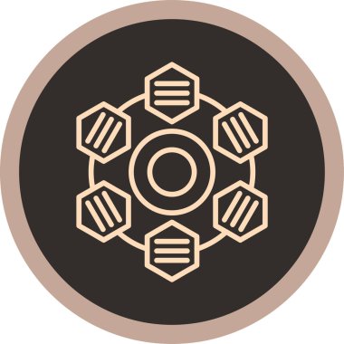 Bir simgenin vektör illüstrasyonu