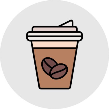 Kahve içecek vektör simgesi