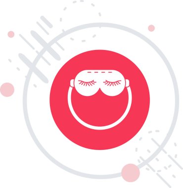 Beyaz arkaplanda çizgi göz simgesi izole edildi. Cadılar bayramı partin kutlu olsun. Renkli taslak konsepti. vektör illüstrasyonu