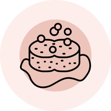 pastane pasta vektör simgesi