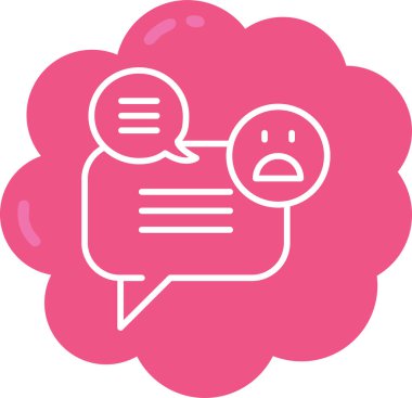 Konuşma baloncuğu simgesinin vektör çizimi