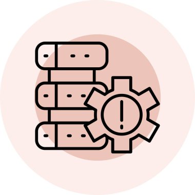 Bir dişlinin çizgi film simgesinin vektör çizimi