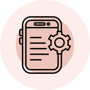 cep telefonu ikonu vektör illüstrasyonu