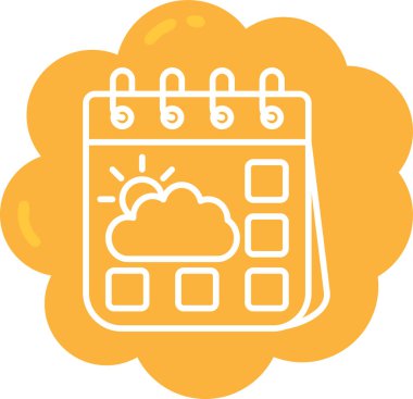 Bulut simgesi vektör illüstrasyonu