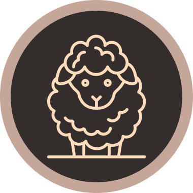 hayvan simgesi vektör illüstrasyonu