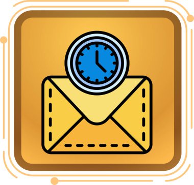 e- posta simgesi, düz biçim