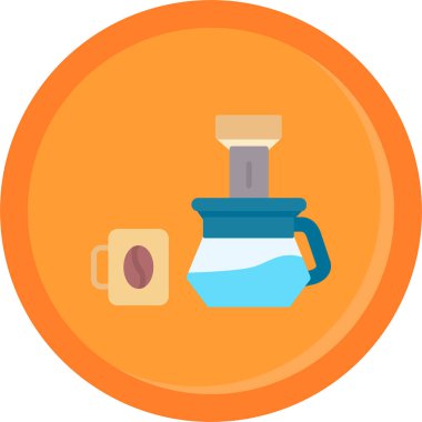 Kahve makinesi vektör simgesi