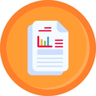 Belge. Web simgesi basit illüstrasyon