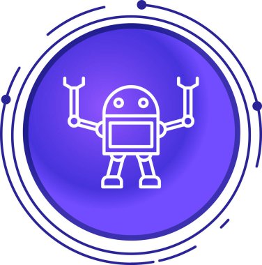 Mavi çizgi akıllı ev simgesi beyaz arkaplanda izole edildi. Kontrol kontrolü. vektör illüstrasyonu.