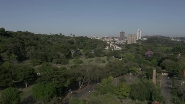 Plaza Calle Porto Piracicaba Sao Paulo Brasil — Vídeo de stock