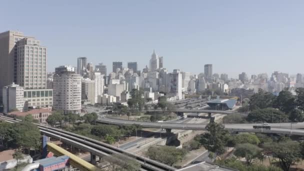 Central Bus Terminal Largest Capital Sao Paulo Brazil Seen — Stock Video