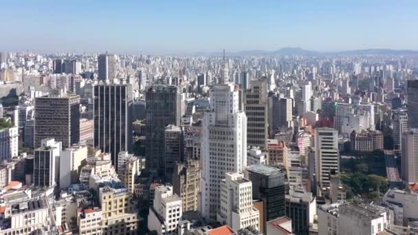 Budovy Centru Sao Paulo Brazílie Shora — Stock video