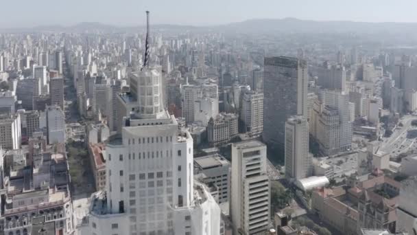Centrum Sao Paulo Widziany Góry Brazylia — Wideo stockowe