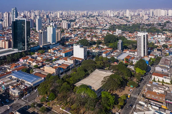 Vista Aérea Plaza Silvio Romero Parte Oriental Ciudad Sao Paulo —  Fotos de Stock