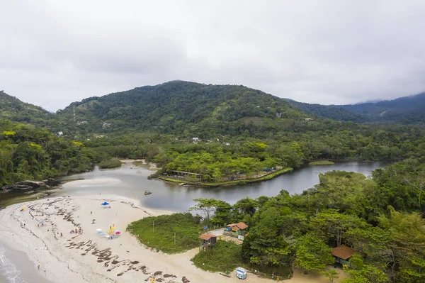 Plaża Itamambuca Ubatuba Sao Paulo Brazylia — Zdjęcie stockowe