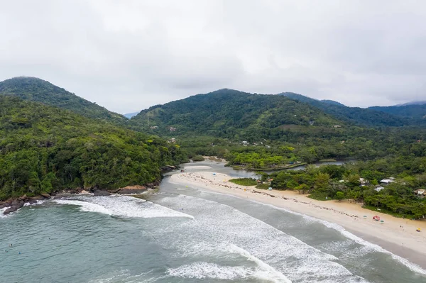 Plaża Itamambuca Ubatuba Sao Paulo Brazylia — Zdjęcie stockowe