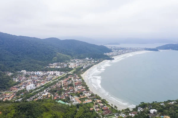 Plaża Toninhas Ubatuba Sao Paulo Brazylia Widok Góry — Zdjęcie stockowe