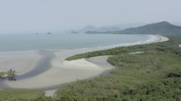 Playa Parque Estatal Serra Mar Picinguaba Nucleus Ubatuba Sao Paulo — Vídeos de Stock