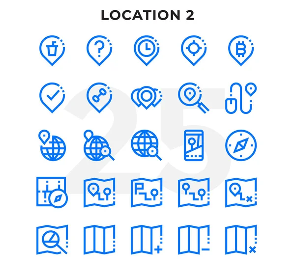 Dished Outline Icons Pack Набор Векторных Пиктограмм Веб Дизайна Веб — стоковый вектор