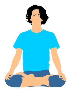 Woman exercises yoga, Yoga pose vector illustration isolated on white background. Young woman morning practice in gym. Ballet girl pose.Work out, warming up, spirit exercise.