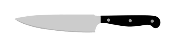 Vector Cuchillo Cocina Aislado Sobre Fondo Blanco Herramienta Principal Para — Archivo Imágenes Vectoriales